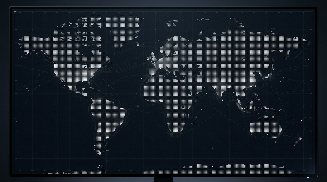 World map showing MEEREX SPORTS export destinations